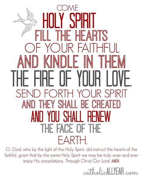 Printable Come Holy Spirit Prayer