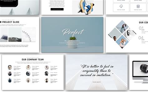 Perfect - Minimal Presentation PowerPoint Template #67868