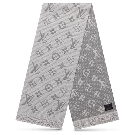 Louis Vuitton LV Logomania scarf Grey Wool ref.203604 - Joli Closet