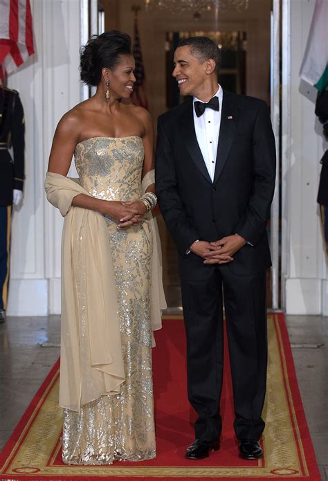 Michelle Obama’s Best State Dinner Dresses | Vogue