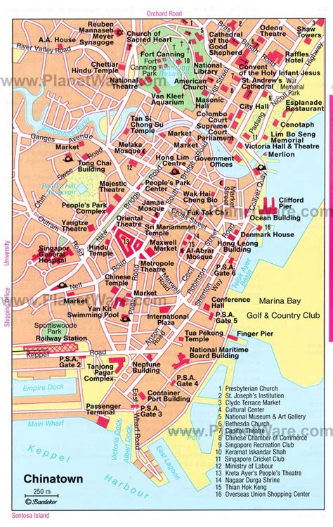 Singapore chinatown map - Chinatown Singapore map (Republic of Singapore)