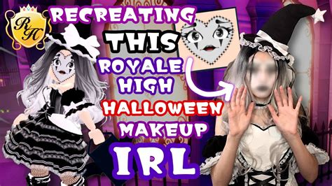 RECREATING The Colourless Clown MAKEUP IRL || Royale High Cosplay - YouTube