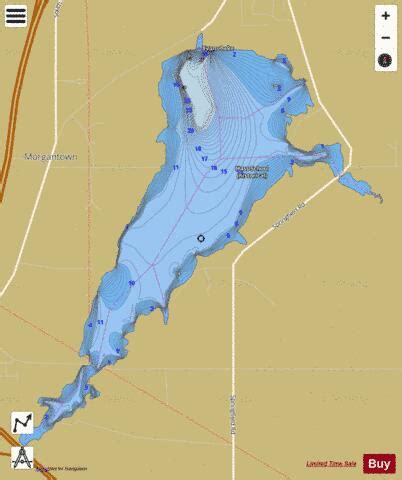 Evans Lake Fishing Map | Nautical Charts App