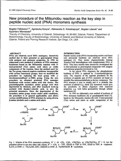 (PDF) New procedure of the Mitsunobu reaction as the key step in ...