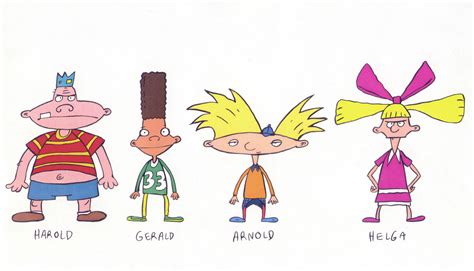 Image - HeyArnold!Pilot-CharacterLineUp.jpg - Hey Arnold Wiki