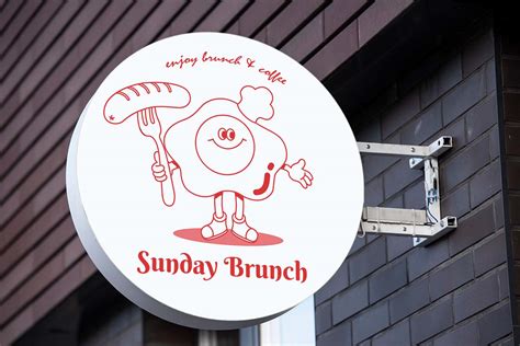 SUNDAY BRUNCH logo design on Behance