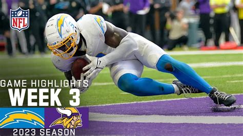 Los Angeles Chargers vs. Minnesota Vikings Game Highlights | NFL 2023 ...