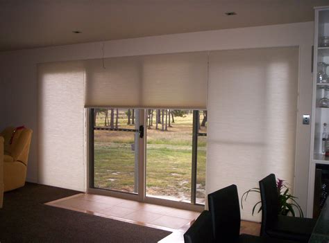 Dual Roller Blinds Sliding Doors | Sliding glass door blinds, Blinds ...