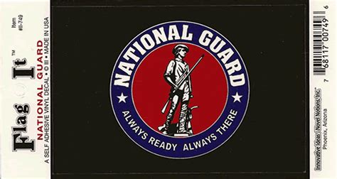 National Guard Flag decal