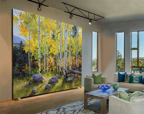 Aspen Tree Painting Original Canvas Art Aspens Large Modern Oil Birch ...