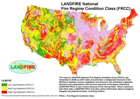 LANDFIRE National Fire Regime Condition Class (FRCC) Map