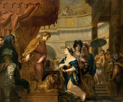 The Queen of Sheba before king Solomon Painting by Gerard de Lairesse