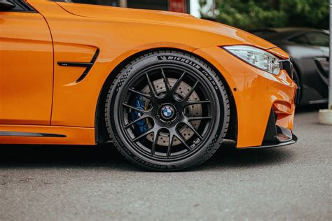 BMW F80 M3 with 18" EC-7 Wheels in Satin Black