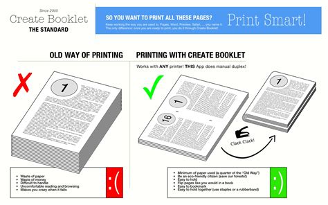 Create Booklet • The Standard • Print any document as a booklet