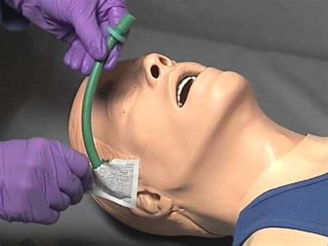 EMS Skills - Nasopharyngeal Airway Insertion - YouTube