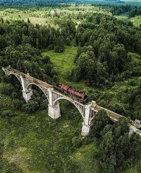 This abandoned railroad track with train still on it Abandoned Train ...