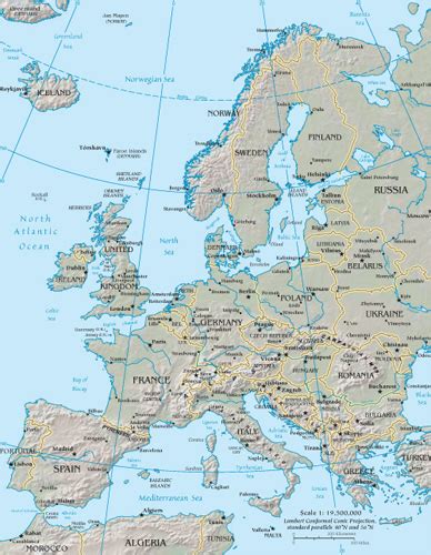 Map Of European Countries Google Maps