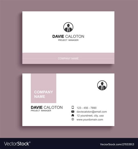 Paper & Party Supplies Templates DIY Card Minimal Business Card ...