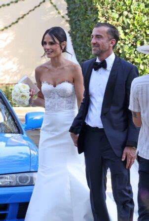 Jordana Brewster – With Mason Morfit at their wedding in Santa Barbara ...