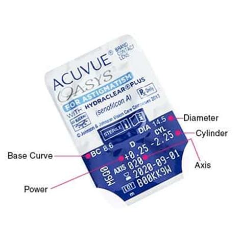 Acuvue Oasys Toric for ASTIGMATISM Silicone Hydrogel Clear Contact ...