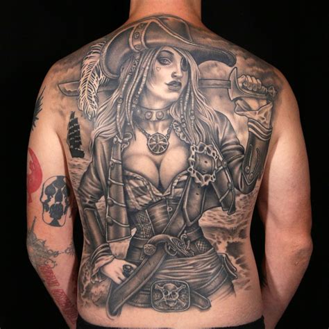 Female Pirate Tattoo by Creepy Jason | Pirate girl tattoos, Pirate ...