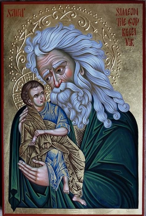 Saint Simeon the God receiver Icon, iconography, Simeon the God ...