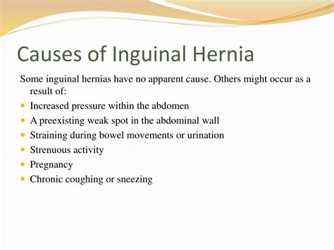 PPT - Inguinal Hernia Types, Symptoms, Diagnosis & Treatments ...