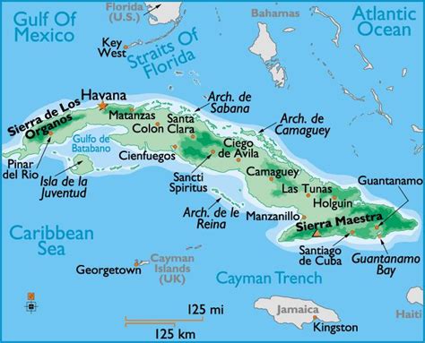 Mapas del Mundo: Mapa turístico de cuba