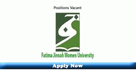 Jobs in Fatima Jinnah Women University Rawalpindi 2020 Apply Now ...