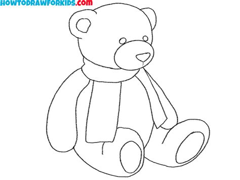 How To Draw An Easy Teddy Bear Easy Drawing Tutorial For