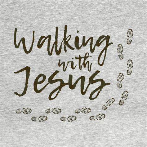 Walking with Jesus - Jesus - T-Shirt | TeePublic