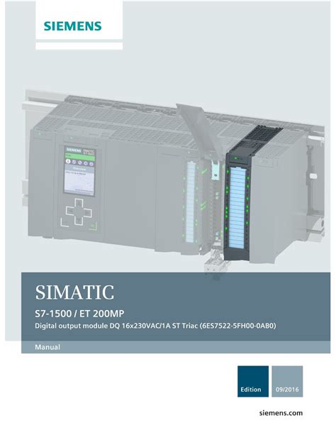 SIEMENS S7-1500 MANUAL Pdf Download | ManualsLib