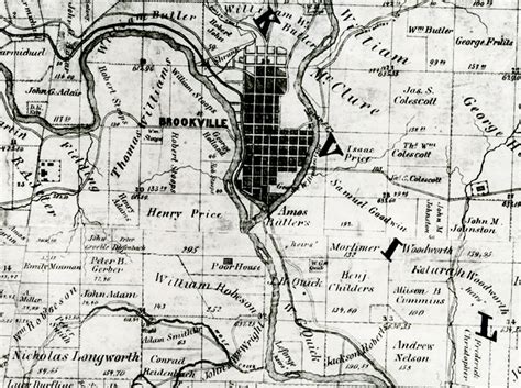 Franklin County, Indiana 1858 Landowners Map - ACPL Genealogy Center