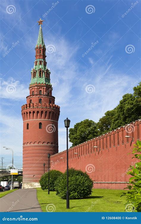 Moscow, Kremlin wall stock photo. Image of tourism, history - 12608400