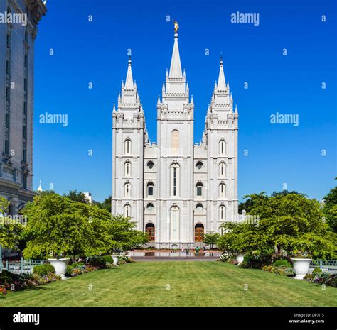 Salt Lake Temple, Temple Square, Salt Lake City, Utah, USA Stock Photo ...