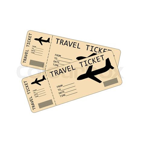 Plane tickets illustration | Stock vector | Colourbox