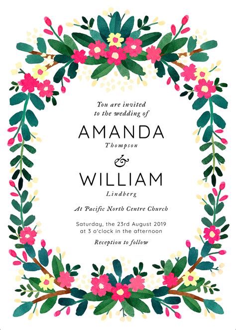 9 Free Wedding Invitation Template Cards - Printable And Editable PSD