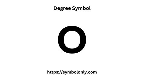 Degree Symbol Copy and Paste