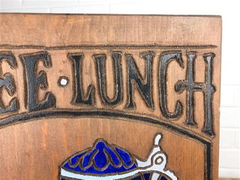 Wooden Lunch Sign Vintage Rustic Kitchen Decor Rustic Bar | Etsy