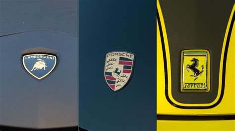 Porshe VS Lamborghini VS Ferrari emblem #top #cars #lamborghini #luxury ...