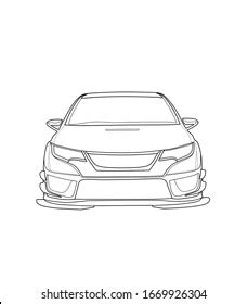 Vector Draw Flat Sport Car Black Stock Vector (Royalty Free) 2214067063 ...