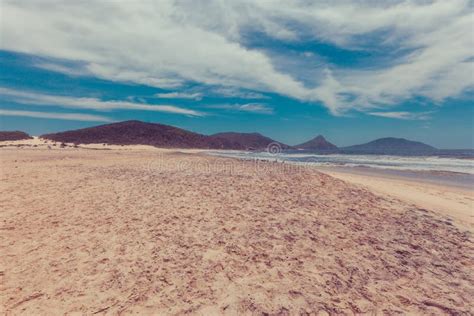 Fingal Bay Beach on Bright Summer Day. Stock Photo - Image of landscape ...