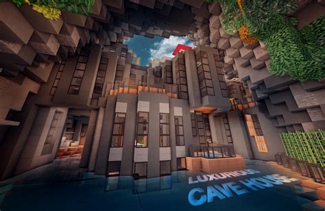 Luxurious Cave House Minecraft Map