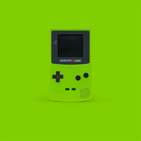 #green handheld console #nintendo gameboy color #gameboy #5K #wallpaper ...