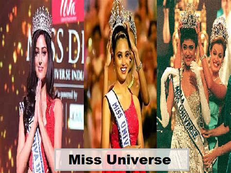 List of Miss Universe winners from India (1952-2021)