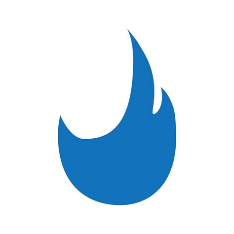 blue fire flame logo 16831009 Vector Art at Vecteezy