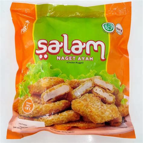 Jual salam nugget ayam 1kg/ salam nuget ayam 1000gram/naget ayam ...