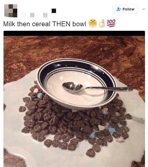 Milk then cereal then bowl | Cereal or Milk First Debate | Know Your Meme