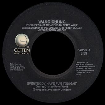 Reading between the Grooves: Wang Chung: Everybody Have Fun Tonight