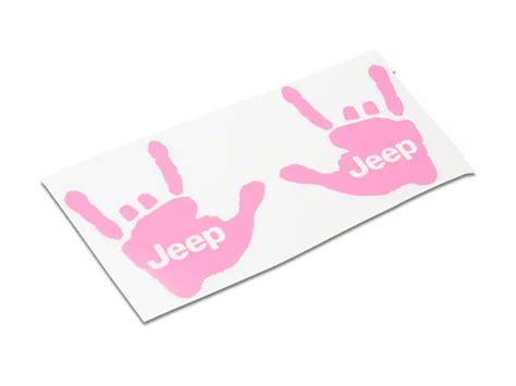 Jeep Licensed by RedRock Jeep Gladiator Jeep Metal Decal; Pink J175821 ...